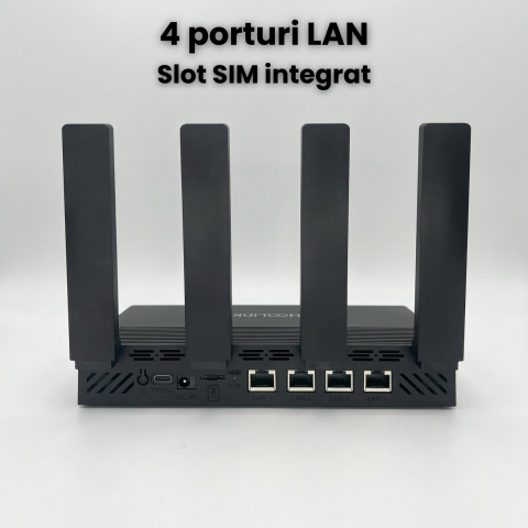 Router Wireless HASEPE 4G LTE WiFi 6, Router Wireless 4G CAT4 150Mbps Cu Slot SIM, Router Wireless Pentru Casa Si Birou, Router 4G Cu Antena Interna 2.4GHz, Router Wireless 4G Plug And Play, Router Wi [4]