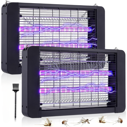 Aparat anti insecte - Aparat Tantari si Muste HASEPE, Lampa UV Anti Insecte 40W, Acoperire 200mp, Montaj Podea/Tavan, Protectie Ecologica, Consum Redus, Sigur pentru Copii si Animale, Negru