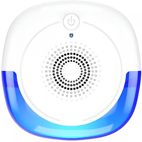 Articole antidaunatori gradina - Aparat Impotriva Rozatoarelor si Insectelor HASEPE, Control Electronic cu Ultrasunete 12-150Hz, Anti Gandaci si Tantari, Acoperire 160mp, Protectie 360°, Fara Chimicale, Alb