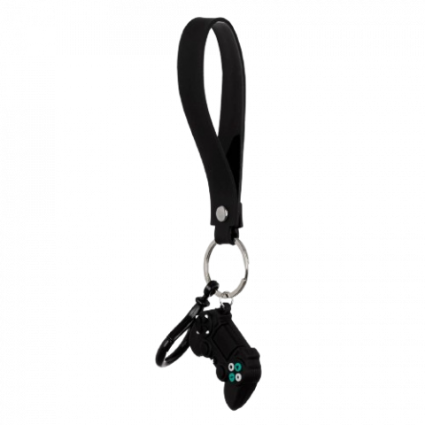 Breloc gamer, Controler gaming, Curea 10 cm, Negru [1]