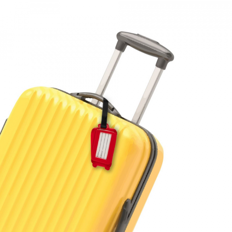 Eticheta Bagaje HASEPE, Model Avion si Masina, 5.5x14 cm, Rosu, Eticheta Valiza Personalizata, Accesoriu de Calatorie pentru Identificare Rapida, Durabila si Versatila [3]