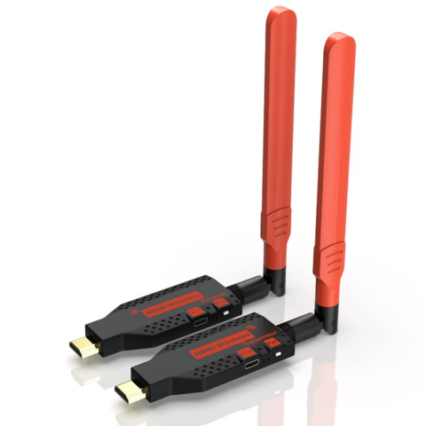 Cabluri si adaptoare - Kit Extensie HDMI Wireless 150m HASEPE, Transmițător și Receptor Full HD 1080p, Plug & Play, Dual Band 2.4G/5G, Alimentare USB 5V, Compatibil Laptop, TV, Monitor, Proiector