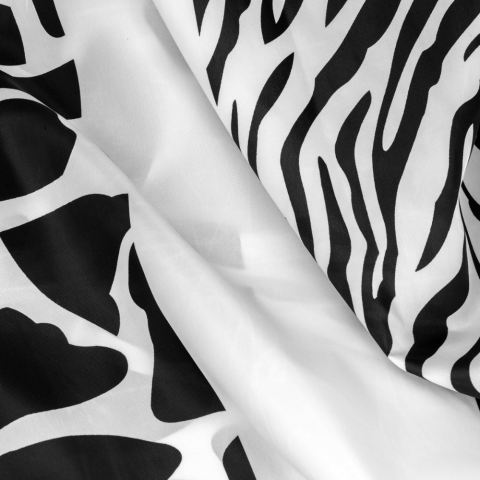 Perdea de dus animal print HASEPE, 12 inele pentru prindere, 180x180 cm [1]