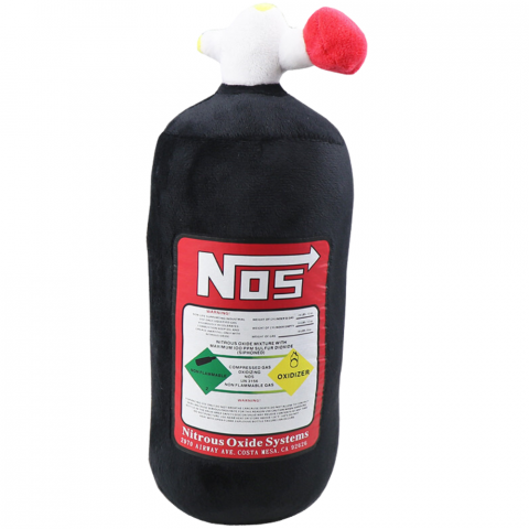 Perna Auto pentru Gat HASEPE, Moale din Plus, Design Butelie NOS, Universala pentru Calatorii, Tetiera sau Cotiera, Accesoriu Confortabil si Elegant pentru Masina, Dimensiuni 29x11 cm, Negru [0]