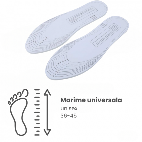 Set 2 Branturi Ortopedice HASEPE, Spuma cu Memorie, Marime Ajustabila 36-45, Unisex, Confort pentru Picioare Obosite, Absorbtie Transpiratie si Amortizare Socuri [1]