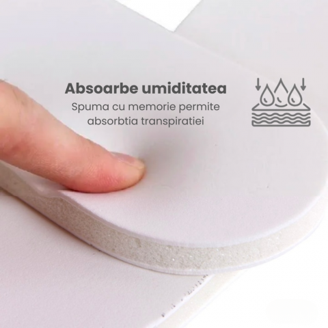 Set 2 Branturi Ortopedice HASEPE, Spuma cu Memorie, Marime Ajustabila 36-45, Unisex, Confort pentru Picioare Obosite, Absorbtie Transpiratie si Amortizare Socuri [5]
