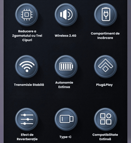 Set 2 Microfoane Lavaliera Wireless USB-C HASEPE, Anulare Zgomot, Compatibile Android, iPhone, Tableta, PC, Plug & Play, Autonomie 12H, Ideale pentru Vlog, TikTok, YouTube, Podcast [5]
