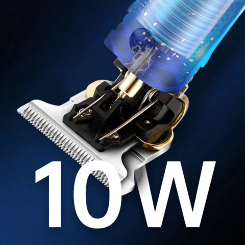 Masina de Tuns si Aparat de Ras HASEPE Profesional 3 in 1, Trimmer Nas, Rezistenta la Apa, Lame Auto-Ascutite, Afisaj LCD, Incarcare USB, Accesorii Incluse, Baterie 1500 mAh, Design Ergonomic [4]