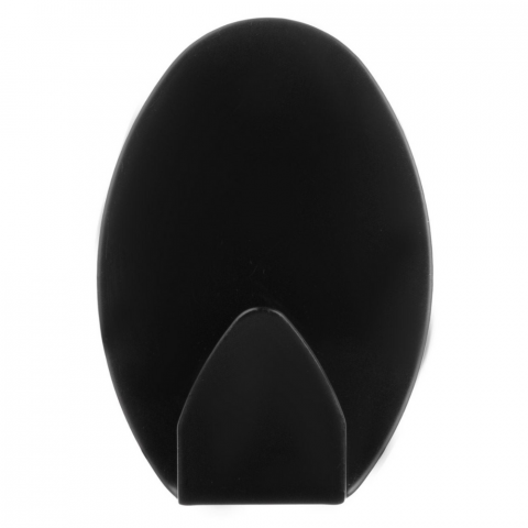 Set 4 Cuiere Autoadezive Baie, Carlige Metalice Negre, Organizare Prosoape si Accesorii, Fixare Fara Gauri, 3,5x5 cm, Design Modern [2]