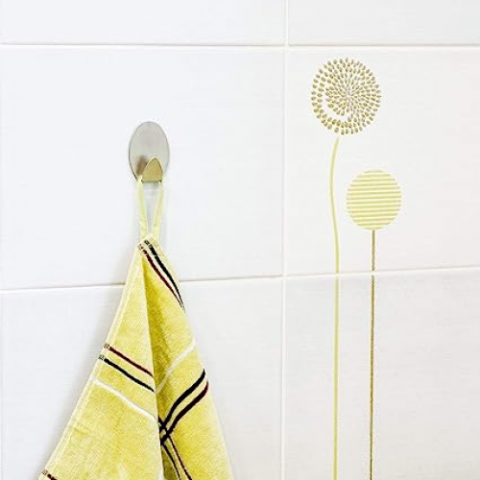 Set 4 Cuiere Autoadezive Baie din Inox, Fixare Fara Gauri, Rezistente la Umiditate, Organizare Prosoape si Accesorii, Design Modern [4]