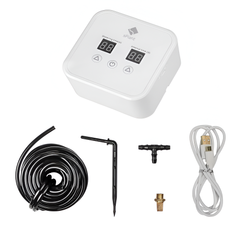 Sistem de irigare automat pentru plante, HASEPE, pentru 10 ghivece, udare prin picurare, temporizator pentru apa, programabil, conectare usb sau cu baterii [0]