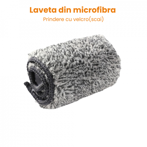 Stergator Geamuri Telescopic Multifunctional HASEPE, Maner Extensibil 29–226 cm, Racleta Cauciuc, 2 Lavete Microfibra, Curatare Geamuri, Gresie, Faianta, Podea, Gri [2]