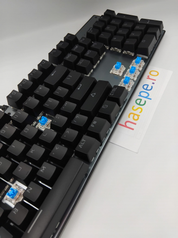 Tastatura Mecanica pentru Gaming, Crack K660 104 Classic Edition, Iluminare RGB, Compatibila Windows, Android si iOS, USB Type C [4]