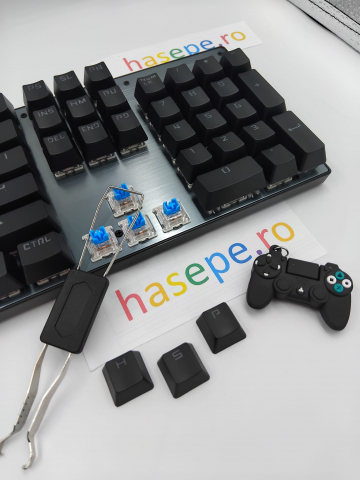 Tastatura Mecanica pentru Gaming, Crack K660 104 Classic Edition, Iluminare RGB, Compatibila Windows, Android si iOS, USB Type C [5]