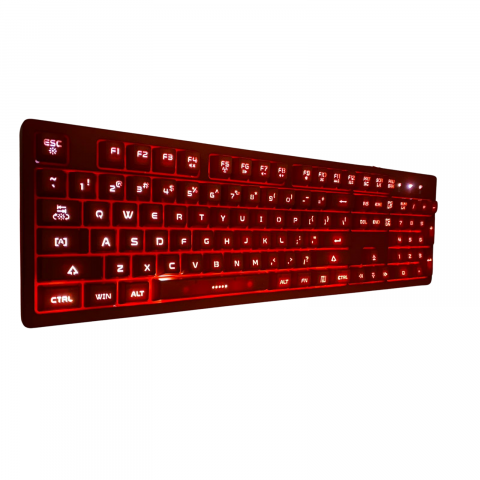 Tastatura pentru Gaming, Douyu DKS100 Orange, Silentioasa, Iluminare Alb, Compatibila Windows, MAC, Linux si Vista, cu fir USB [2]