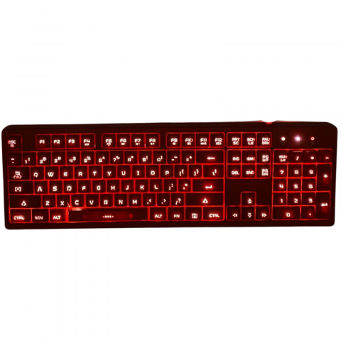 Tastatura pentru Gaming, Douyu DKS100 Orange, Silentioasa, Iluminare Alb, Compatibila Windows, MAC, Linux si Vista, cu fir USB [0]