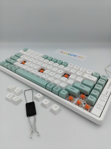 Tastatura Mecanica pentru Gaming, Langtu GK85 Green Edition, Iluminare RGB, Conexiune USB [7]