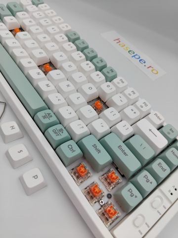 Tastatura Mecanica pentru Gaming, Langtu GK85 Green Edition, Iluminare RGB, Conexiune USB [9]