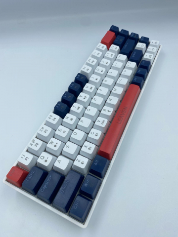 Tastatura Mecanica pentru Gaming, Leaven H68, Iluminare Rainbow LED, Compatibila Windows, Android si iOS, 3 moduri de conectare Wireless 2,4g, Bluetooth 5,1 si USB [11]