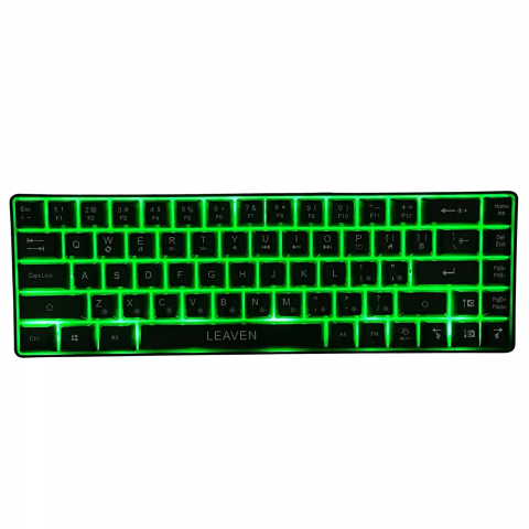 Tastatura pentru Gaming, Leaven K680 68 Night Black Wired Edition, Iluminare RGB, Compatibila Windows, Android si iOS, USB Type C [5]