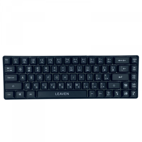 Tastatura pentru Gaming, Leaven K680 68 Night Black Wired Edition, Iluminare RGB, Compatibila Windows, Android si iOS, USB Type C [1]