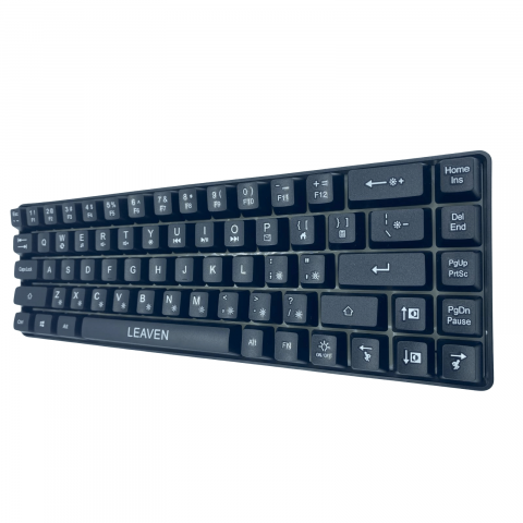 Tastatura pentru Gaming, Leaven K680 68 Night Black Wired Edition, Iluminare RGB, Compatibila Windows, Android si iOS, USB Type C [9]