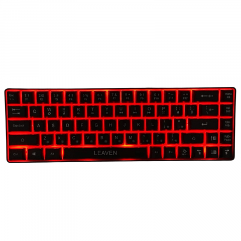Tastatura pentru Gaming, Leaven K680 68 Night Black Wired Edition, Iluminare RGB, Compatibila Windows, Android si iOS, USB Type C [4]