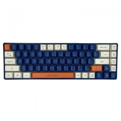 Tastatura pentru Gaming, Leaven K680 Blue Edition, Iluminare RGB, Compatibila Windows, Android si iOS, USB Type C [1]