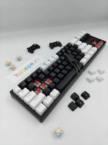 Tastatura Mecanica pentru Gaming, Leaven K710 E-sports, Iluminare RGB, Compatibila Windows si MAC, USB Type C [4]