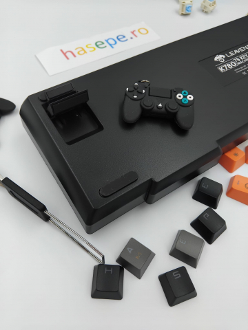 Tastatura Mecanica pentru Gaming, Leaven K780 78 E-Sports, Iluminare RGB, Compatibila Windows si MAC, USB Type C [2]