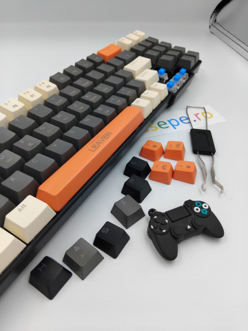 Tastatura Mecanica pentru Gaming, Leaven K780 78 E-Sports, Iluminare RGB, Compatibila Windows si MAC, USB Type C [4]