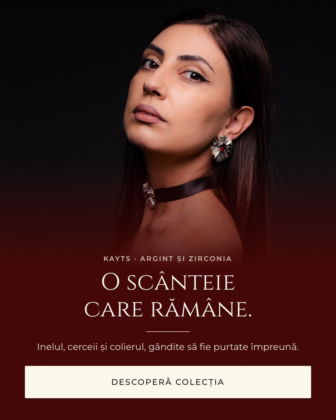 Colecția Kayts – set inel, cercei și choker
