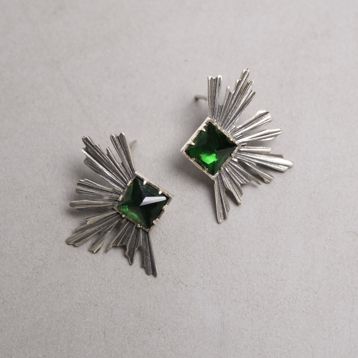 Cercei Paylk din argint 925 cu pietre Cubic Zirconia [3]
