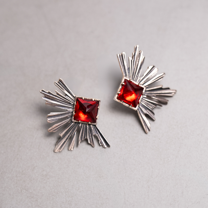 Cercei Paylk din argint 925 cu pietre Cubic Zirconia [3]