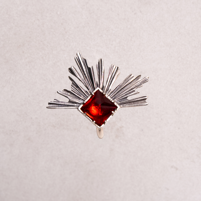 Inel din argint 925 Paylk cu Cubic Zirconia cu tăietură pătrată [2]