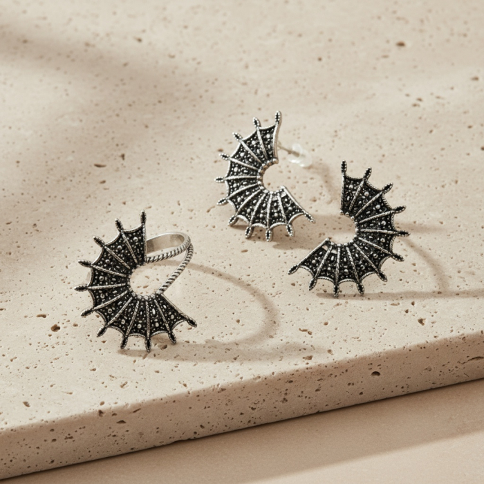 Inel reglabil din argint Amar [3]