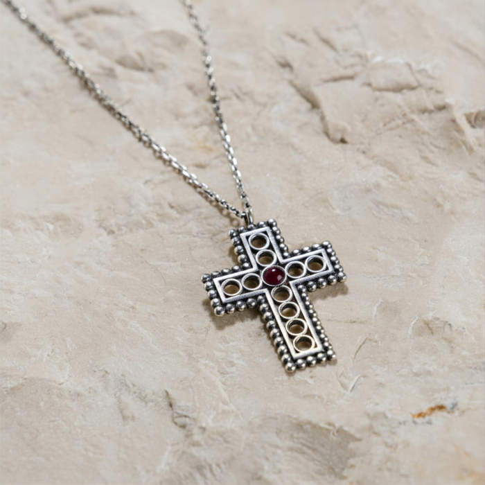 Pandantiv din argint cu lanț Zamca [3]