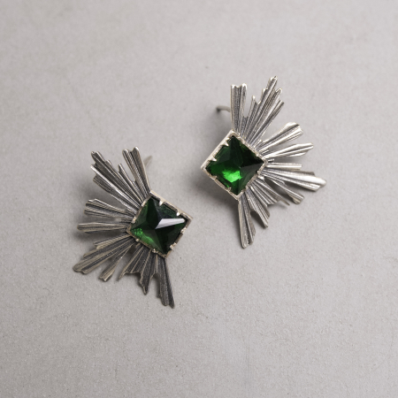 Cercei Paylk din argint 925 cu pietre Cubic Zirconia [2]