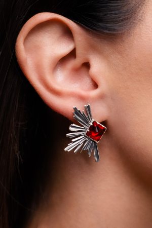Cercei Paylk din argint 925 cu pietre Cubic Zirconia [1]