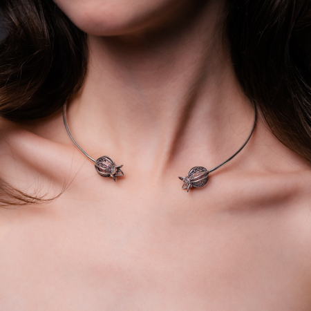 COLIERE - Colier tip choker din argint Goris 1.0