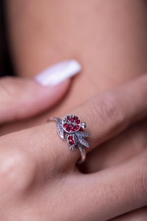 INELE CU PIETRE - Inel reglabil din argint Nurik