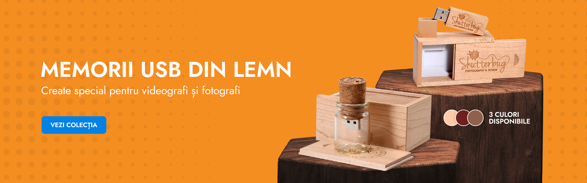 Memorii USB din Lemn