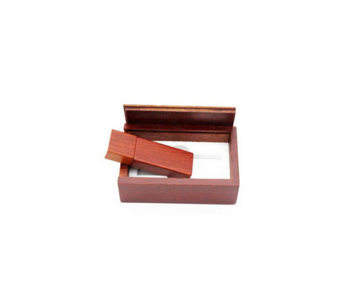 Cutie si Stick Usb 3.0 Lemn Model Dreptunghiular [3]