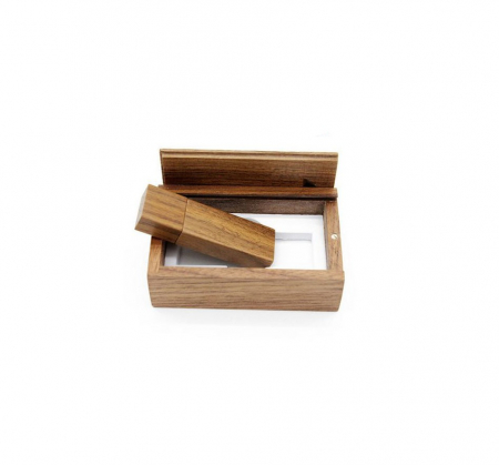 Cutie si Stick Usb 3.0 Lemn Model Dreptunghiular [2]