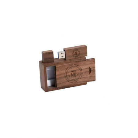 Cutie si Stick Usb 3.0 Lemn Model Dreptunghiular [4]