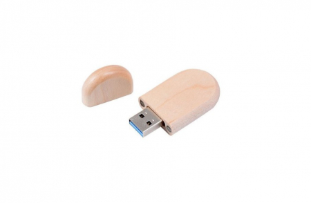 Memorie Usb Lemn - Memorie Usb 3.0 Lemn Model Oval