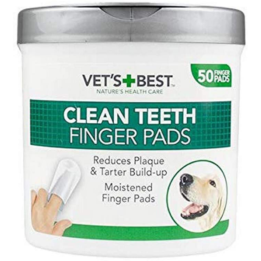 Vet's Best (8 produse) - Vets-Best-Clean-Teeth-Finger-PadsDental-