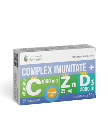 Toate Produsele - COMPLEX-IMUNITATE-VITAMINA-C-ZINC-D3-30-CPR