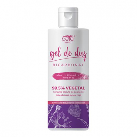 Toate Produsele - Gel de dus 99.5% Vegetal cu Bicarbonat, 200 ml