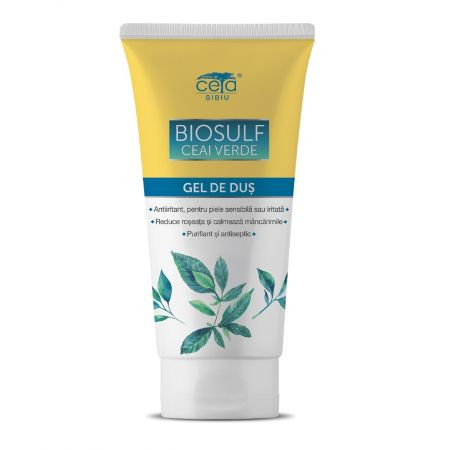 Toate Produsele - Gel de dus cu Biosulf si Ceai Verde, 200 ml